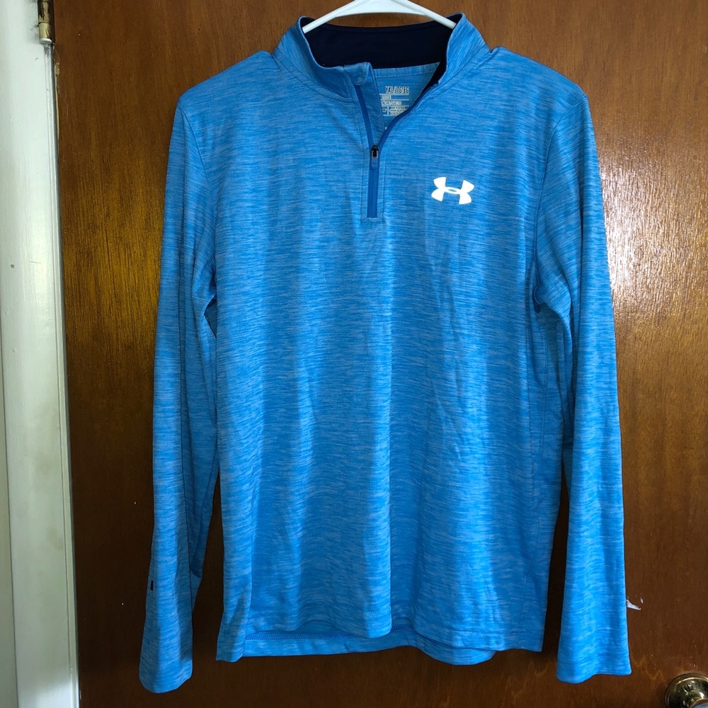 Under Armour Boys Quarter Zip - Blue - Size XL